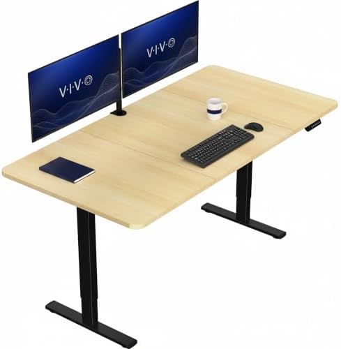 VIVO Light Wood 71 x 36 in Standing Desk, DESK-KIT-1B7C-36 by VIVO