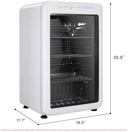Frigidaire Retro Compact Refrigerator with Glass Door, 3.2 cu ft Countertop Fridge, Rounded Corners, Premium, for Office, Bedroom, Dorm Room, Cabin - Image 5