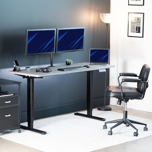 VIVO Dark Gray 60 x 24 in Standing Desk, DESK-KIT-2B6G - Image 2