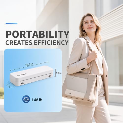 Portable Thermal Printer for Laptop/Phone, Travel Inkless Bluetooth Printer - Image 4