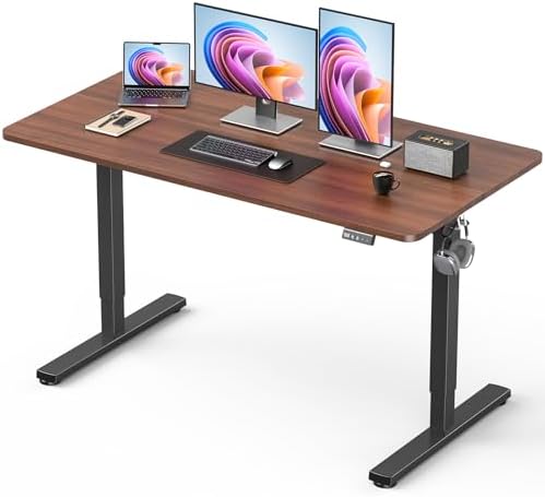 48" Large Electric Standing Desk Adjustable Height for Home Office by XyndyxErgonomicDesign
