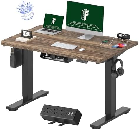 FLEXISPOT EN2 48"x30" Standing Desk with Power Strip Bundle by Unknown