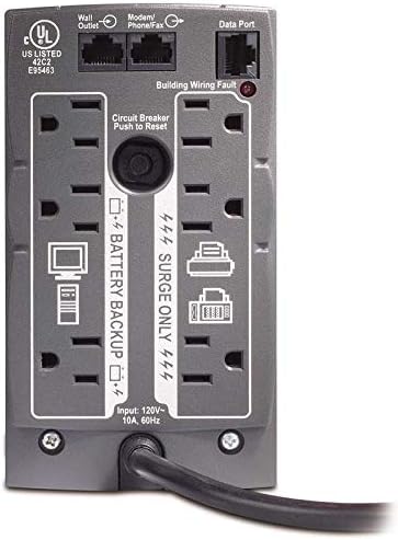 APC 500VA/300W Backup Battery Power Supply for Computers, Wi-Fi | BK500BLK - Image 2