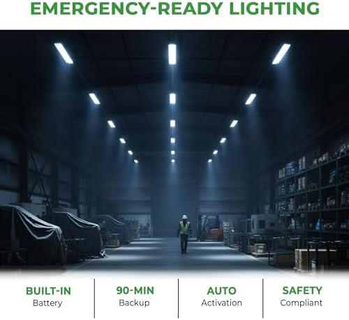 E2 LIGHTING 4FT LED Shop Light, Linear, 40W Dimmable Indoor Fixture, 4 Pack - Image 5