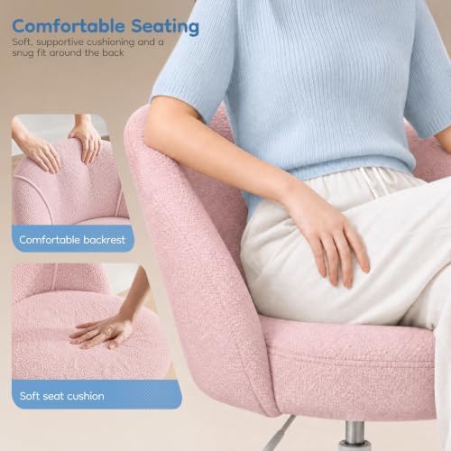 EnHomee Vanity Chair with 13" Back Lumbar Support & 20" Wide Seat - Image 5