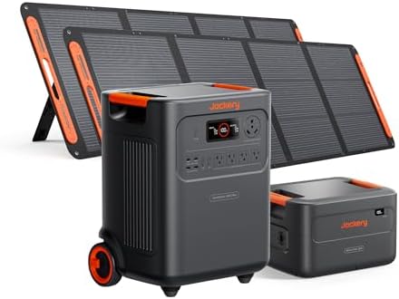 Jackery HomePower 3600 Plus and Extra Battery & 2x200W, 7168Wh, 3600W by Unknown
