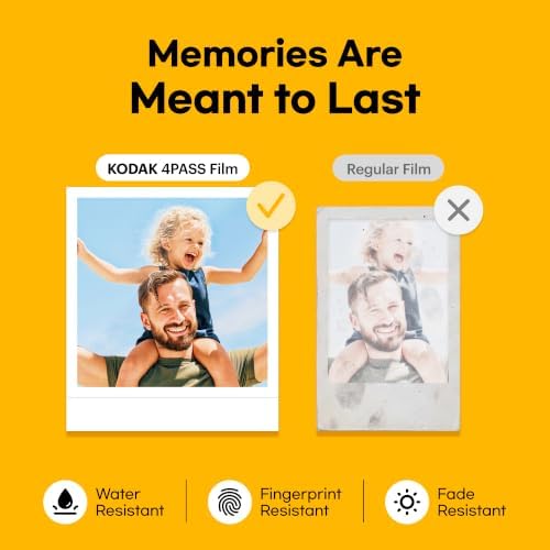 KODAK Mini 3 Retro 3x3 Portable Photo Printer, 38 Sheets Gift Bundle, White - Image 6