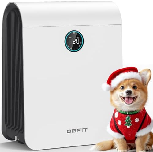 Air Purifiers for Home Large Room Up to 2590 ft² with PM 2.5 Display Air Quality Sensor, DBFIT H13 HEPA Air Purifier with Washable Filter, Auto Mode, Air Cleaner for Smoke Dust Pollen Pets Hair Odor by DBFIT