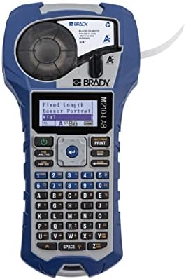Brady M210-LAB Portable Label Printer, Blue/Gray, 9.5 in H x 4.5 in W x 2.5 in D by BradyCorp