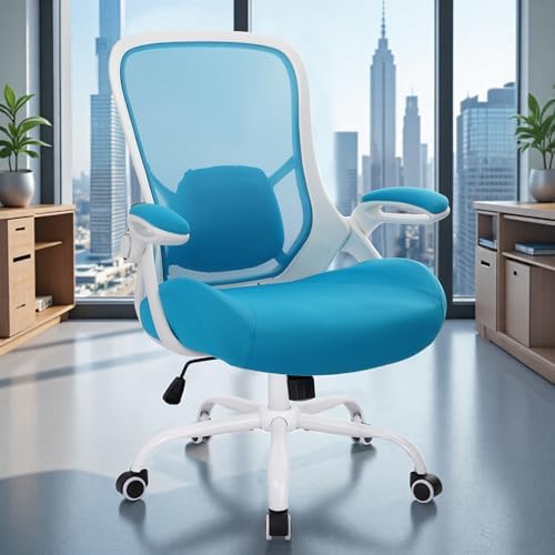 HYLONE 400lbs Heavy Duty Office Chair, Computer Desk Chair Blue - Image 2