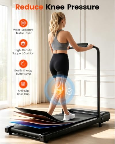 Walking Pad Treadmill with Incline and Handle Bar for Home Office - Image 5