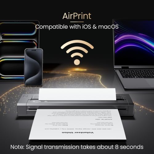 Phomemo G100 Pro AirPrint Portable Printers Wireless for Travel with Case - Image 2