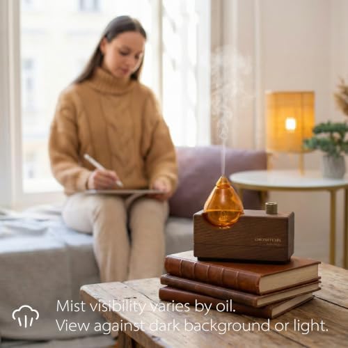 Amber Retro Waterless Essential Oil Diffuser for Aromatherapy - Image 2