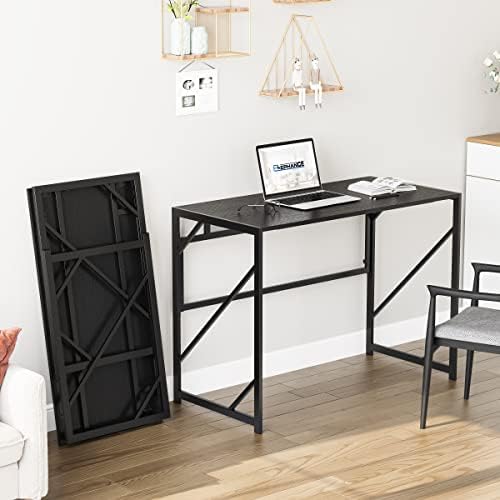 Elephance Folding Desk Writing Computer Desk for Home Office No-Assembly - Image 2