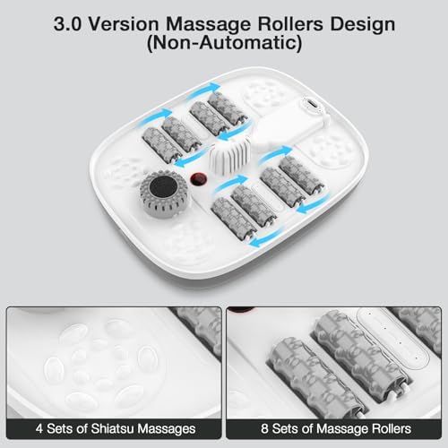 HOSPAN Collapsible Foot Spa, Foot Bath Massager with Heat, Bubble & Massage - Image 2