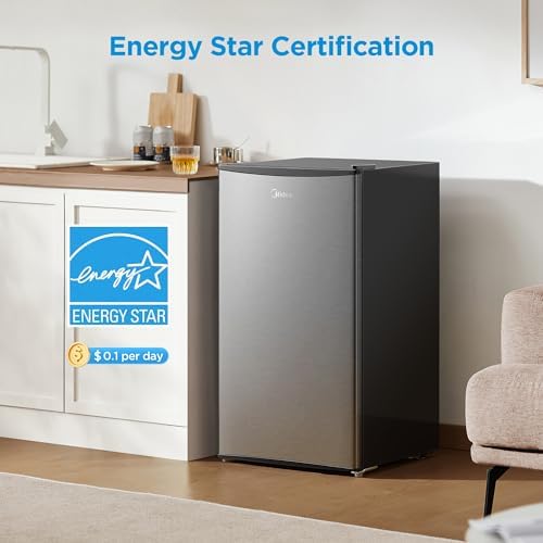 Midea 3.3 Cu.ft Mini Fridge, Energy Star Certified, Low Noise for Office - Image 5