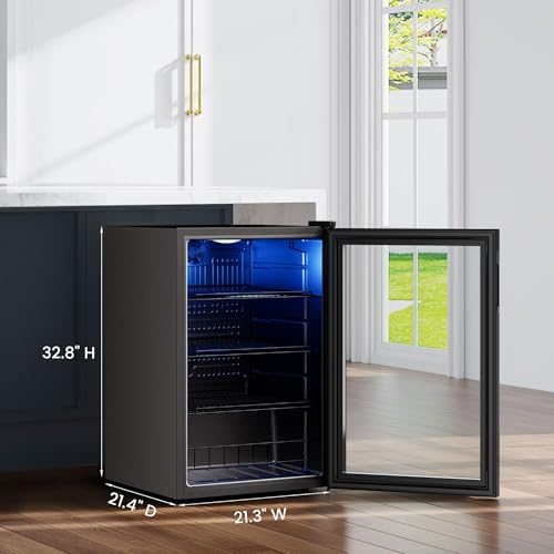 Yeego Beverage Refrigerator Drink Cooler, 155 Cans Mini Fridge - Image 2