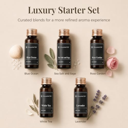 Waterless Essential Oil Diffuser with 5 Oils Starter Kit - Image 4