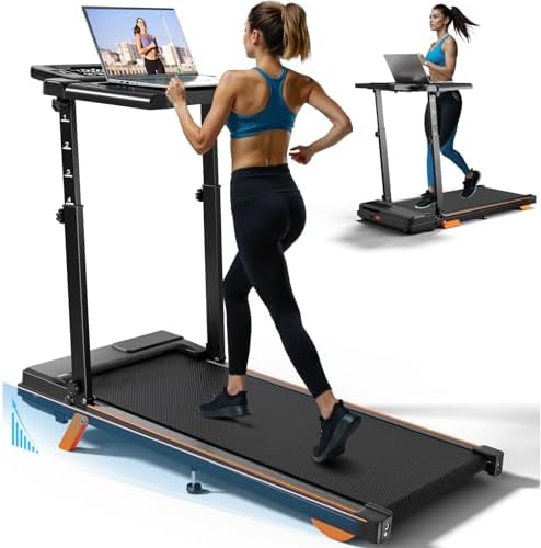 Walking Pad Treadmill with Handle Bar & Incline, Desk Workstation 8MPH by Buynow