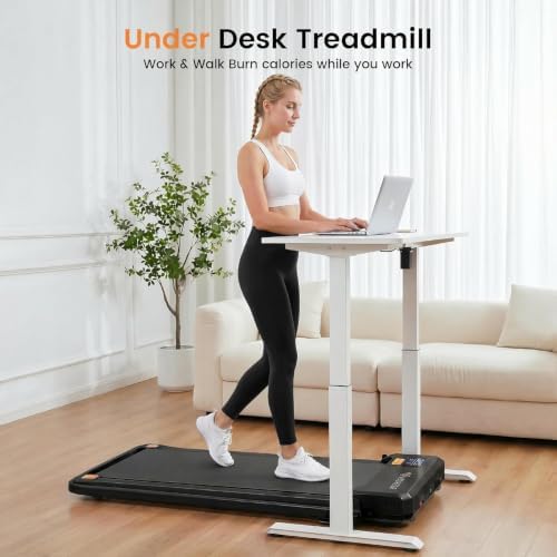 ANCHEER Walking Pad with Incline - Under Desk Treadmill with Handle Bar - Image 5