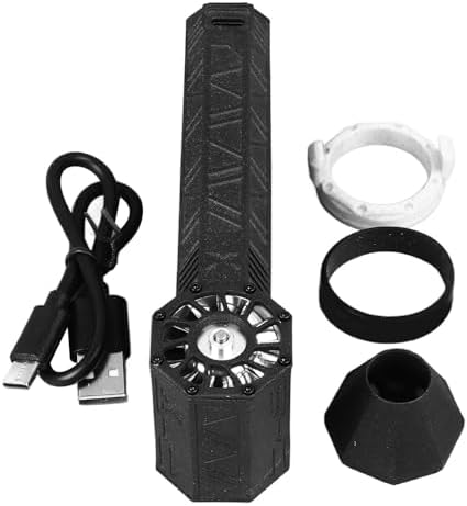 FLEXMAN Jet Dry Blower, 150000 RPM 3000mAh Portable Compressed Air Duster, Multifunctional Cordless Rechargeable High Speed Air Blower for Cars Computers Sofas Window Pet Hair by flexman