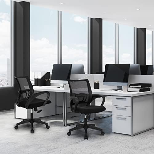 NEO CHAIR Office Computer Chair Ergonomic Mid-Back Desk Chair, Mesh Black - Image 2