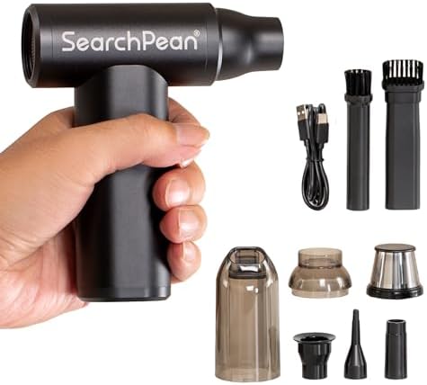 Mini 4 in 1 Compressed Air Duster & Vacuum by SearchPean