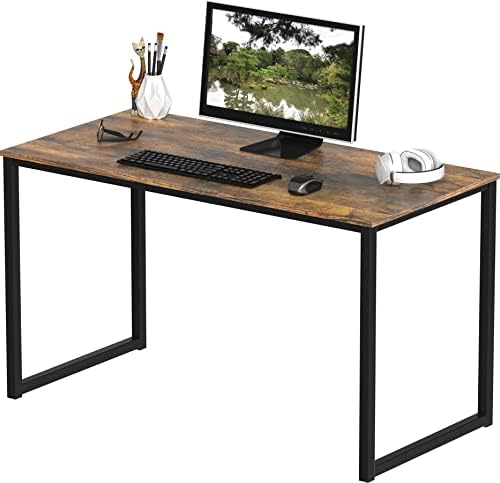 SHW Mission 40-Inch Home Office Computer Desk, Rustic Brown by SHW