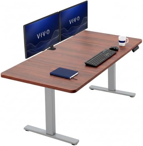 VIVO Dark Walnut 60 x 30 in Standing Desk, DESK-KIT-1G6D-30 by VIVO
