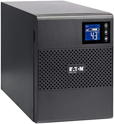 Eaton 5SC750 Pure Sinewave UPS Battery Backup, 750VA / 525W, AVR, LCD Display, Line Interactive by Eaton