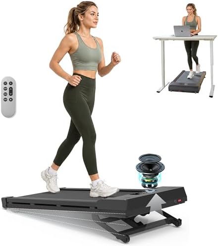 Walking Pad Treadmill 450 lb, Under Desk Treadmill, 12% Auto Incline by PACEROCKER
