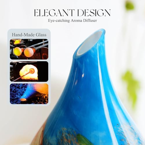 Porseme 280ml Remote Essential Oil Diffuser 3D Glass Ultrasonic Mist 7H - Image 5