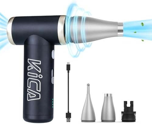 KiCA Jet Fan 2S Electric Air Duster, 117000RPM Cordless Turbo Mini Blower by KiCA