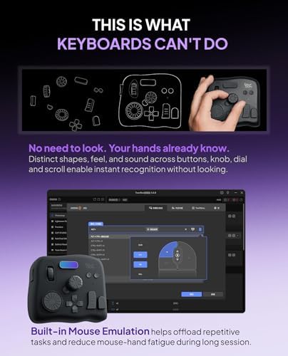TourBox NEO - Editing Controller, Desktop Creative Multi-Control, Wired Kit - Image 5