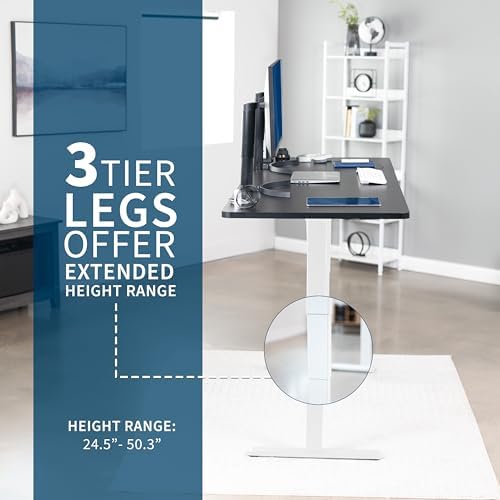 VIVO White 83 x 30 in Standing Desk, DESK-KIT-2B8W - Image 5