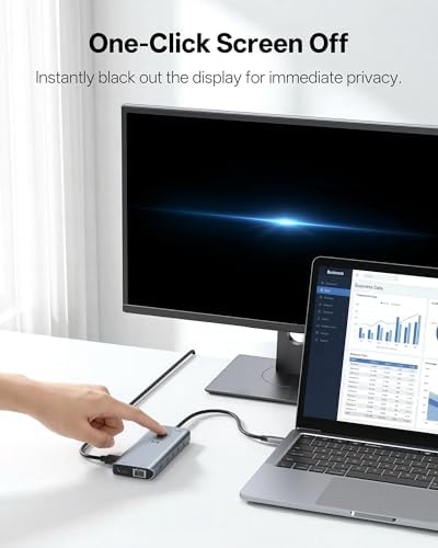 Selore Docking Station Dual Monitor for Laptop, USB C Hub with 2 HDMI Ports - Image 3
