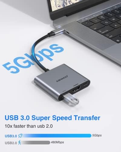 USB C to HDMI Multiport Adapter with 4K HDMI Output Type-C Hub Converter - Image 6