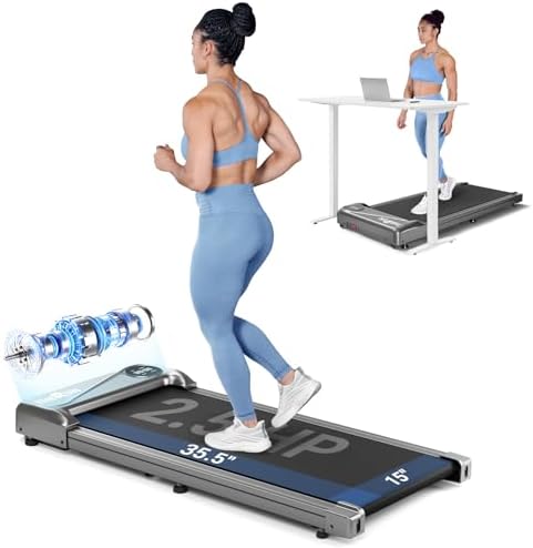 THERUN Walking Pad with 40" Longer Belt Under Desk Treadmill 300LBS Weight by THERUNFITNESS
