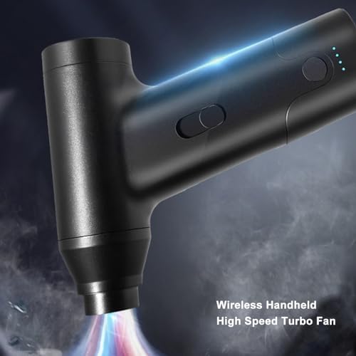 Mini Blower, High Speed Mini Blower Portable and Rechargeable Turbo Air Blower Super, Keyboard and Computer Cleaner, Electric Air Duster - Image 2