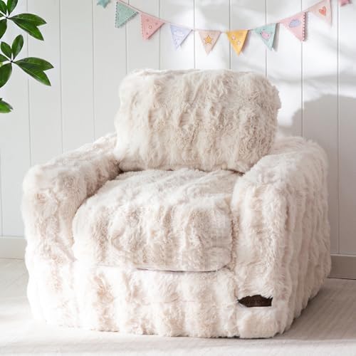 MAXYOYO Kids Bean Bag Chair, Comfy Upholstered Bean Bag Sofa with Filler by MAXYOYO