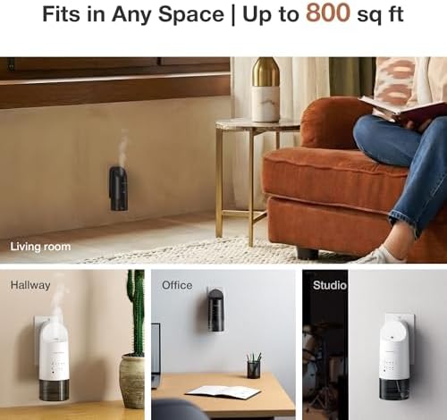 Airversa ANP Smart Plug in Wall Waterless Essential Oil Diffuser, Black - Image 5