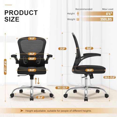 Synorla Office Chair|Ergonomic Desk Chairs 330LBS Capacity - Image 3