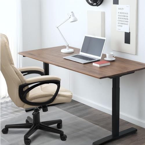 Furmax Office Executive Chair High Back Adjustable Managerial Home Desk Chair, Swivel Computer PU Leather Chair with Lumbar Support (2, Beige) - Image 7