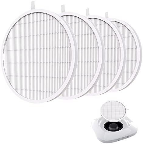 MelodySusie Nail Dust Collector Replacement Filter 4 Pack, Reusable Dust Filter for MelosySusie Nail Dust Collector Vacuum Fan Dust Collector Extractor Electric Dust Suction Machine by MelodySusie