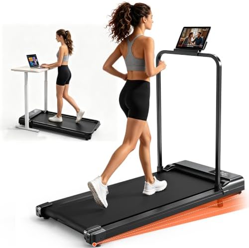 Walking Pad Treadmill with Incline and Handle Bar for Home Office by Unknown
