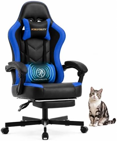 Mistpeople Gaming Chair, Ergonomic High Back Computer Chair with Footrest, Lumbar Support & Pocket Spring Cushion, Comfortable Swivel Home Office Desk Chair for Adults by Unknown