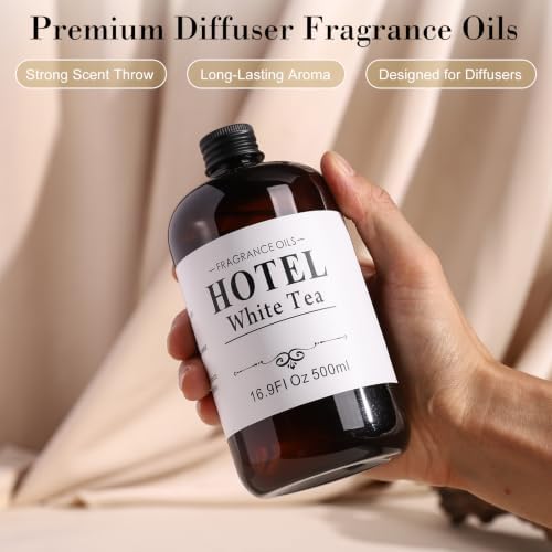 Hotel Collection White Tea Essential Oil for Diffuser – Scent, 16.9oz - Image 3
