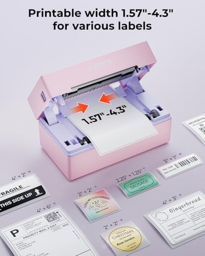 MUNBYN Bluetooth Thermal Label Printer, Wireless 4x6 Shipping Label Printer - Image 5