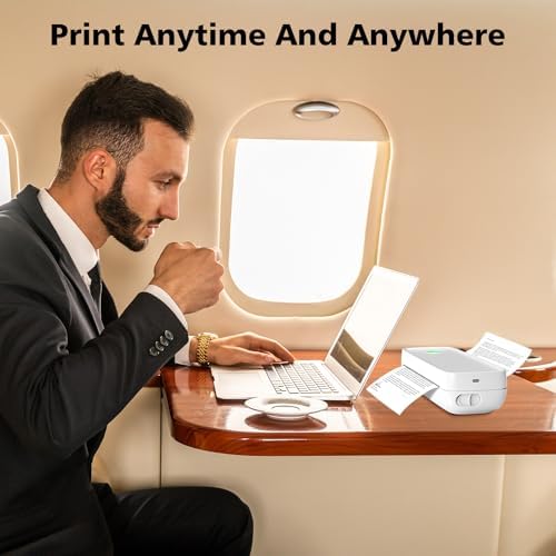 MinZhi Portable Thermal Printer,Wireless Supports 8.5" X 11"US Letter&Legal,A4&A5 Paper,Bluetooth Inkless Travel Compatible with Android iOS & Laptop for Office Travel Home - Image 6
