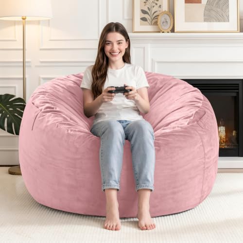 3FT Bean Bag Chairs for Adults,Beanbag Chair with Washable Cover - Image 4